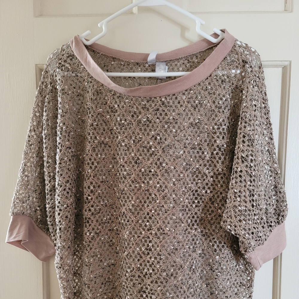 Open knit top